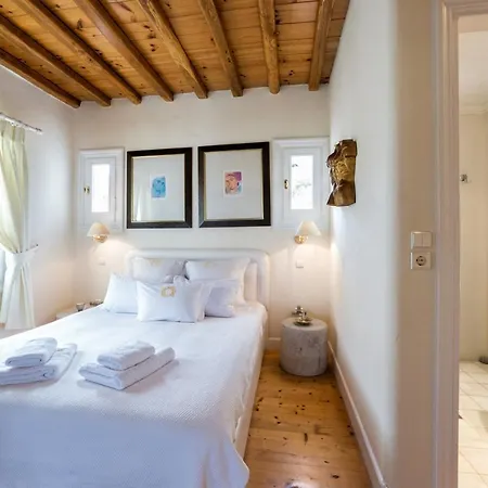 וילה The Galaxy Mykonos Art Zen With Large Pool Greek Classic Chic *