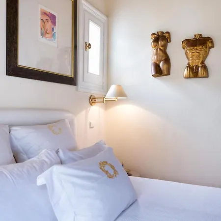 וילה The Galaxy Mykonos Art Zen With Large Pool Greek Classic Chic Mykonos Town