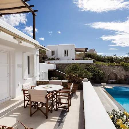 וילה The Galaxy Mykonos Art Zen With Large Pool Greek Classic Chic Mykonos Town