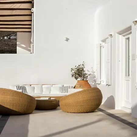 The Galaxy Mykonos Art Zen With Large Pool Greek Classic Chic וילה Mykonos Town