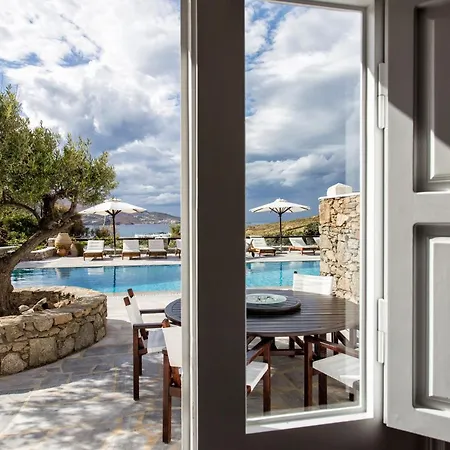 The Galaxy Mykonos Art Zen With Large Pool Greek Classic Chic וילה