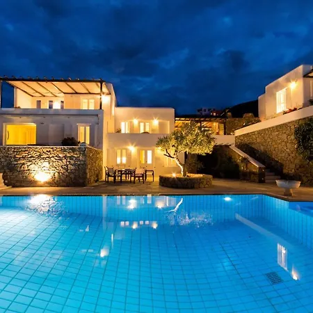 וילה The Galaxy Mykonos Art Zen With Large Pool Greek Classic Chic Mykonos Town