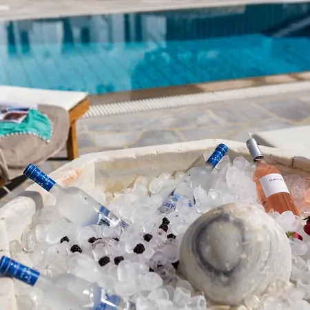 וילה The Galaxy Mykonos Art Zen With Large Pool Greek Classic Chic