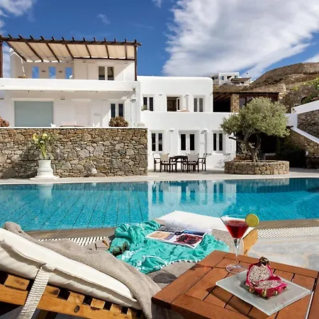 וילה The Galaxy Mykonos Art Zen With Large Pool Greek Classic Chic Mykonos Town